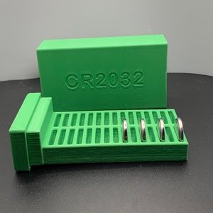 CR2032 Battery Organizer- Holds 30- Choice of Colors