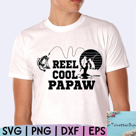 Reel Cool Papaw Vatertag Svg Angeln Svg Angeln Clipart | Etsy