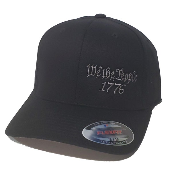 We the People 1776 Embroidered Cap, FLEXFIT Hat 5001