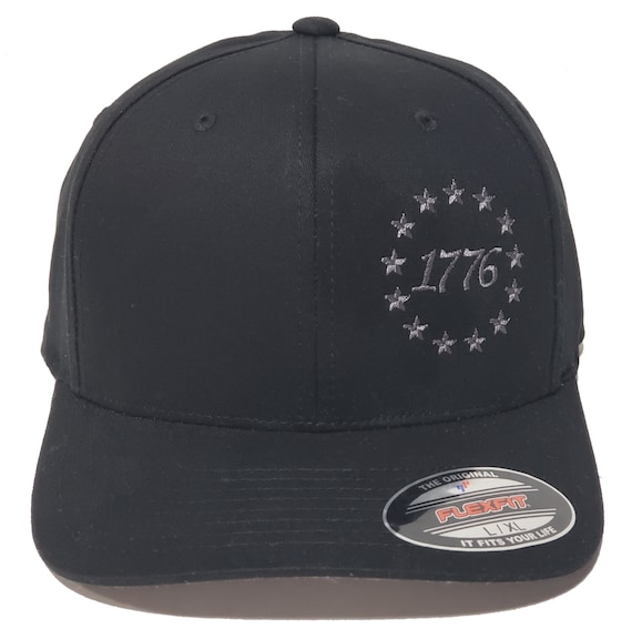 1776 13 Colonies Stars Embroidered Cap, Flexfit Hat 5001