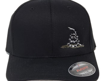 Dont Tread On Me Decal Don't Tread On Me Gadsden Flag Cap By Flexfit - Fitted Baseball Hat In Black Dont Tread On Me Flag Sticker - Foto 10