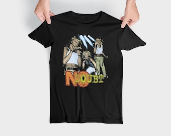 K-deio Mens Fashion No Doubt T Shirt Black K-deio Mens Fashion No Doubt T Shirt Black
