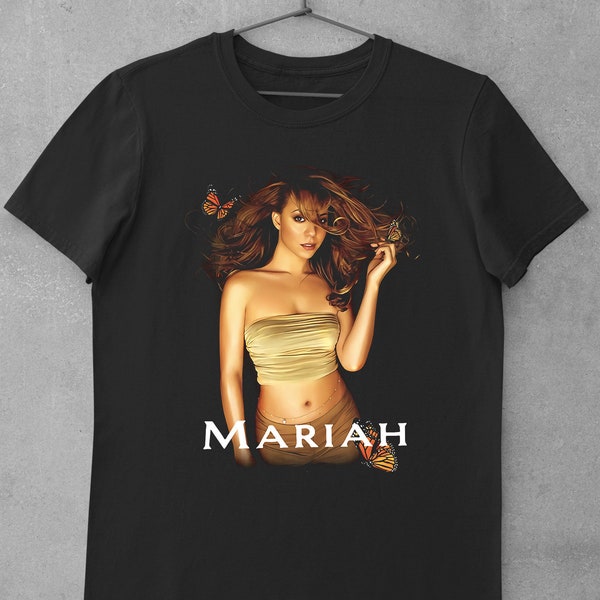 Inspirado Mariah Carey -Butterfly Gift Birthday Christmas T Shirt, Adult Unisex Tank Top, Summer Longsleeve, Holiday Hoodie Zipper Sweatshirt