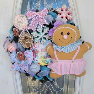 Gingerbread Candyland Holiday Wreath