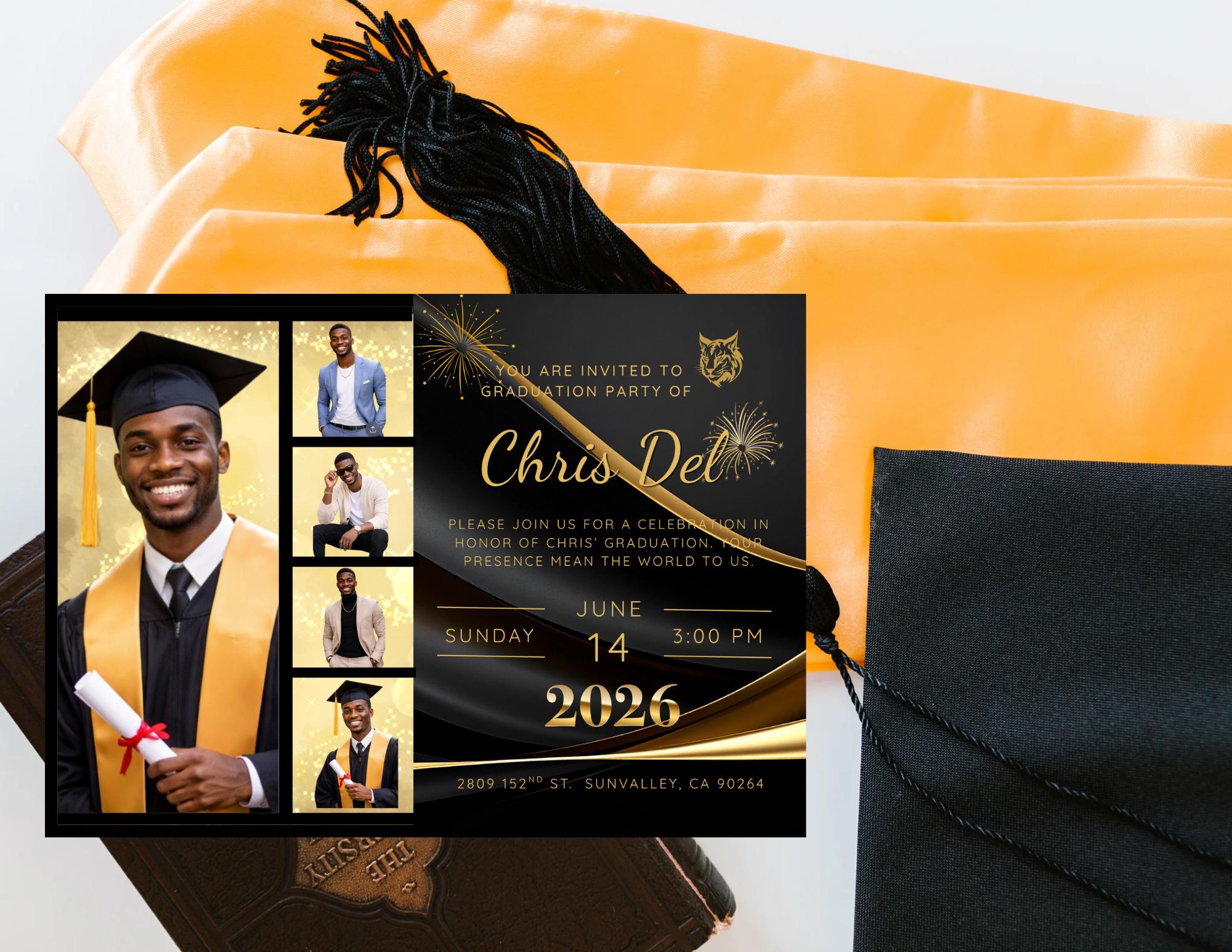 Personalized Custom Graduation Invitations - Etsy