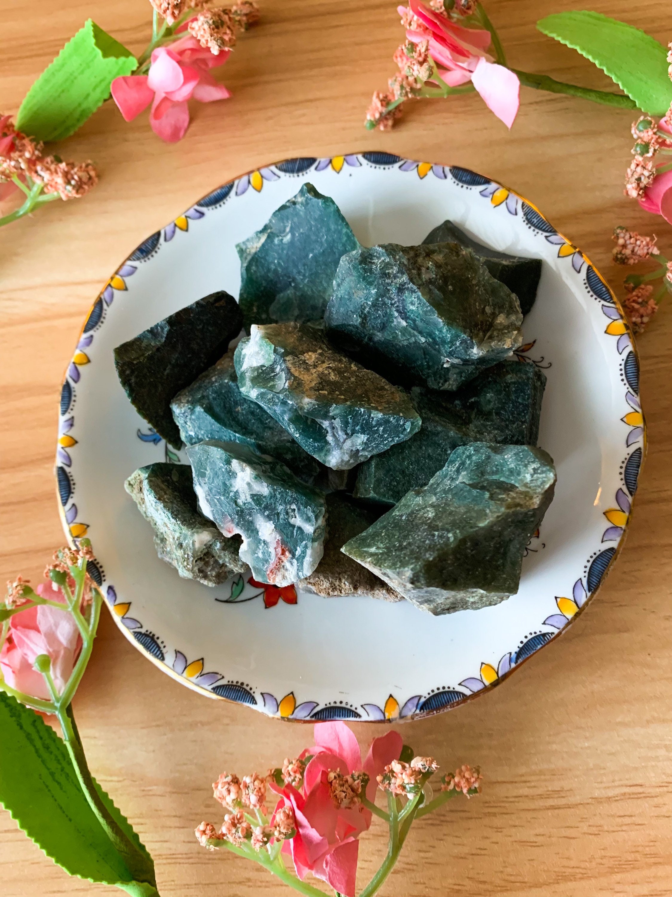 Raw Moss Agate Moss Agate Crystal Raw Crystal Raw Stone | Etsy