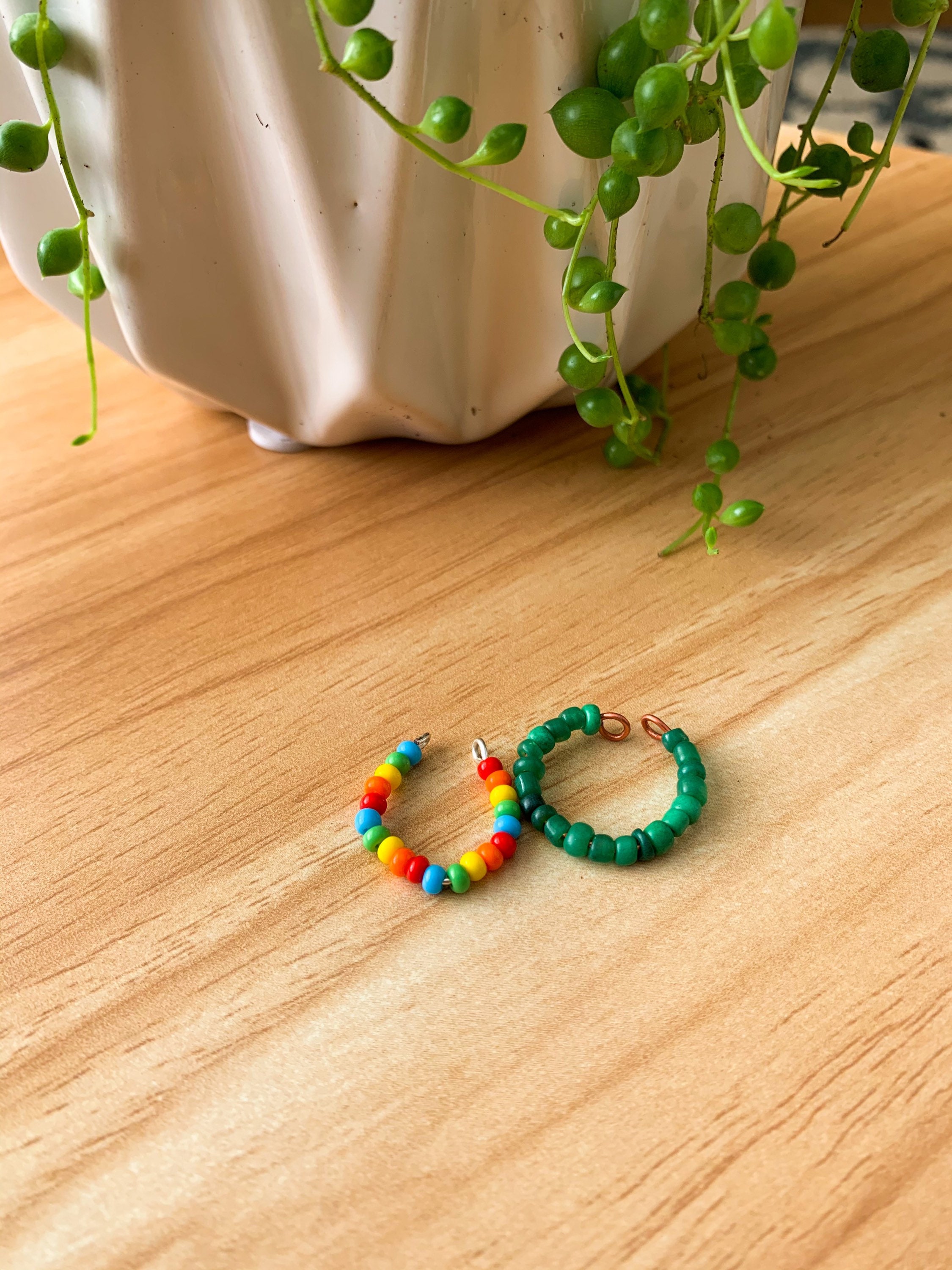 Handmade Adjustable Seed Bead Rings | Etsy