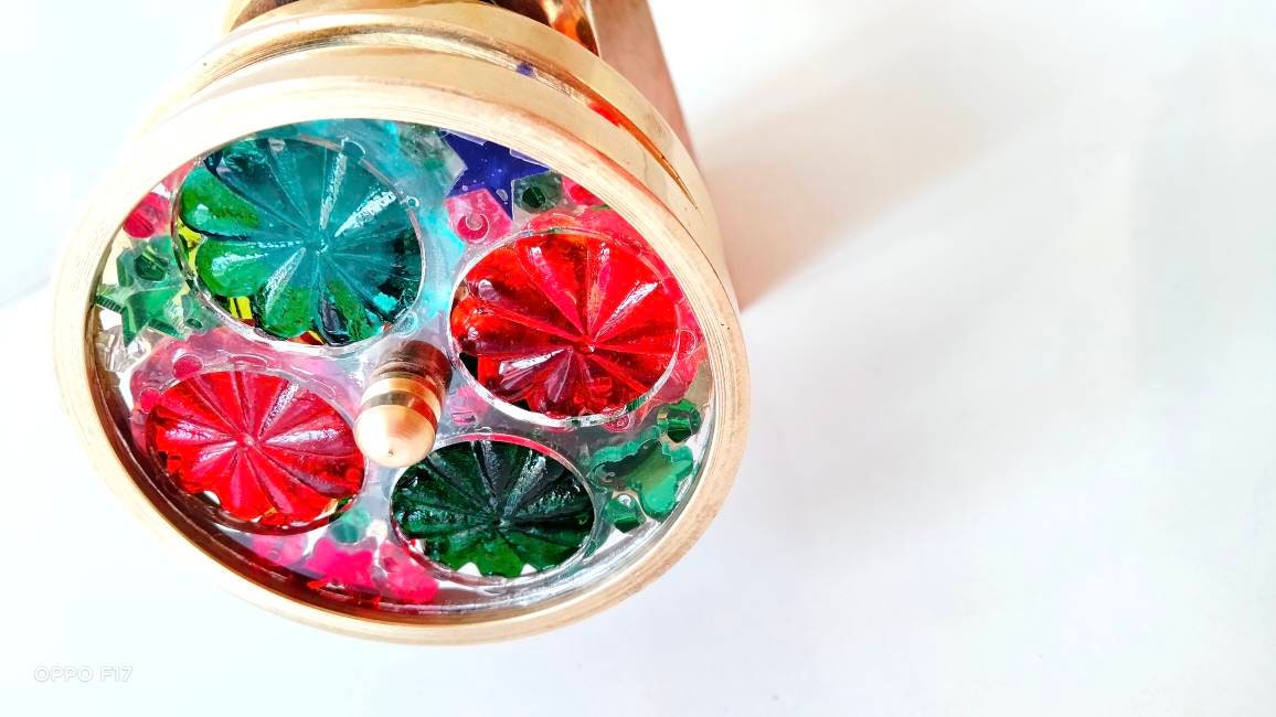 Kaleidoscope Antique Black Brass Kaleidoscope Unique Etsy