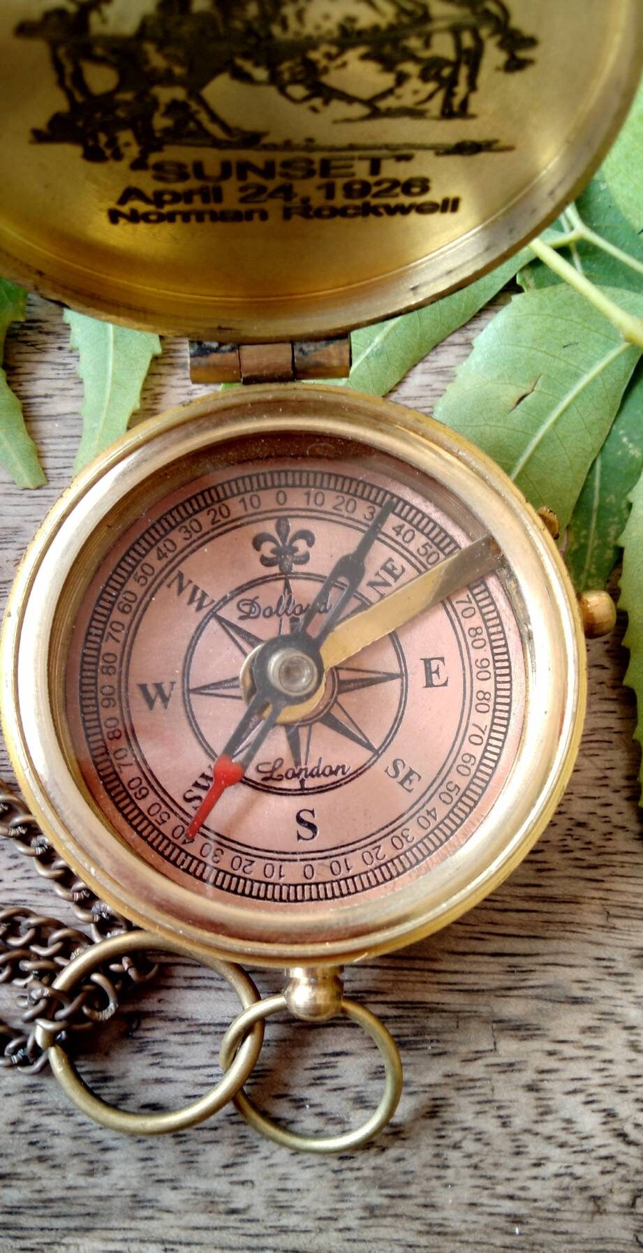 Nautical Personalized compass Gifts Valentine's Wedding Etsy