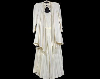 VintageVintage 1970's Sonia Rykiel Paris 3-Piece White Pants Suit Set,