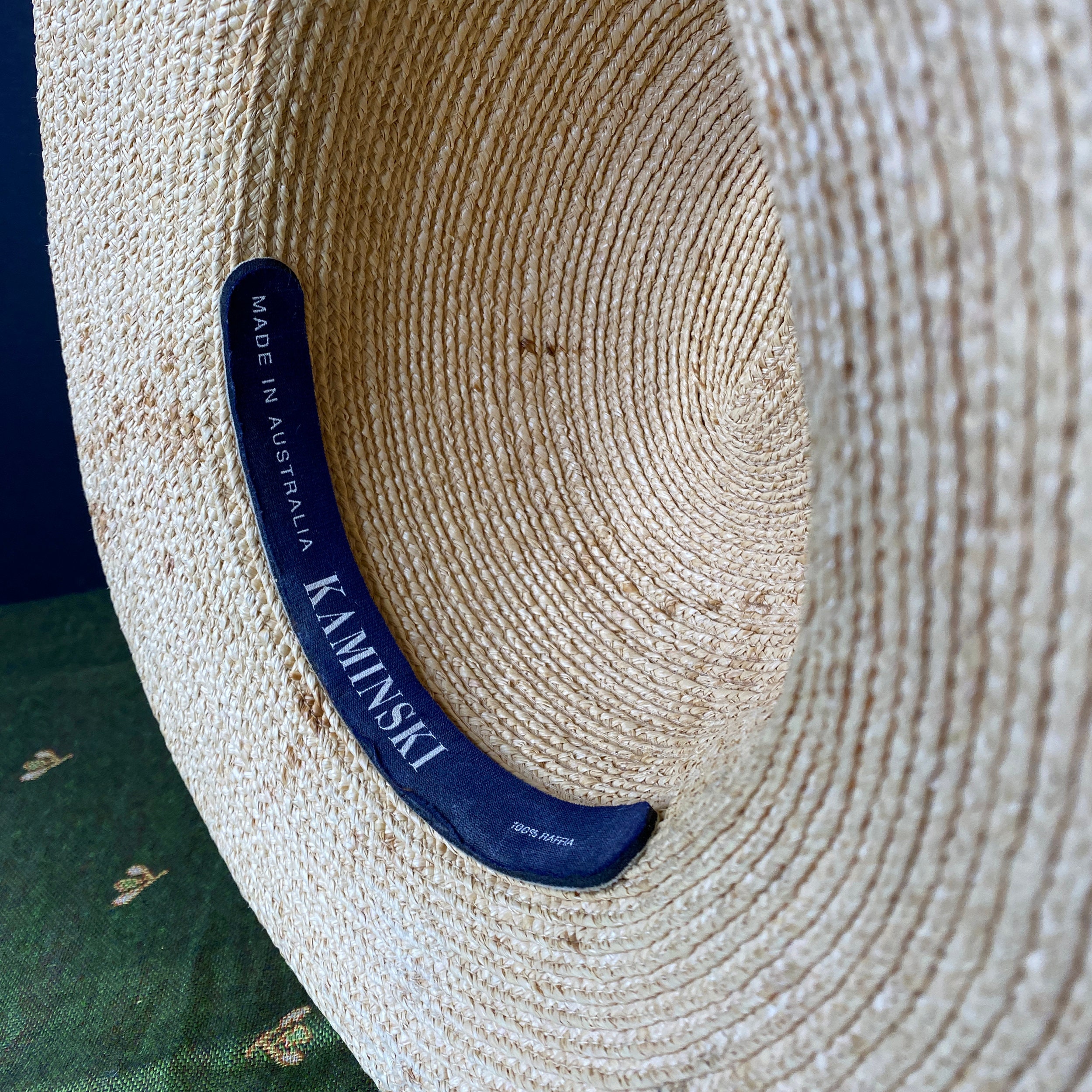 Vintage Kaminski Australia Straw Sun Hat 100% Raffia Helen  display picture 3