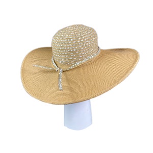 Vintage Wide Brim Sun Hat Big Brim Summer Beach Hat, One Size