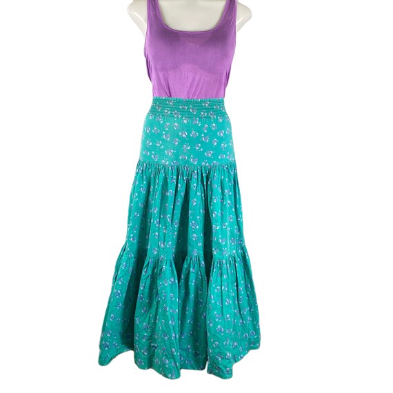 Vintage Laura Ashley Skirt 1970's Three Tiered Ruf