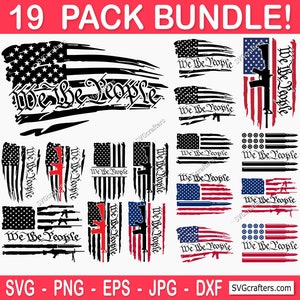 私たち人民 SVG PNG、アメリカ国旗 SVG、7 月 4 日 SVG、米国国旗 SVG、愛国心 SVG、7 月 4 日 SVG - 印刷可能、クリカット & シルエット