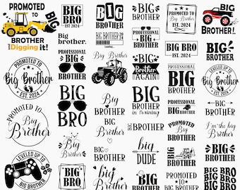 Big Brother Quotes Svg Bundle, Brother Svg, Brother Shirt Svg, Big Brother Svg, Big Bro Svg, Big Brother Svg, Little Brother Svg, Gamer Svg