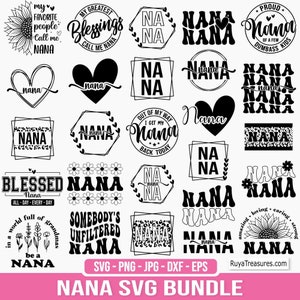 Bundle Svg grand-mère, Svg chemise grand-mère, Svg grand-mère, Bienheureuse grand-mère Svg, grand-mère Svg, grand-mère Svg, petits-enfants, Svg vie de grand-mère, cadeau pour grand-mère, Svg nounou