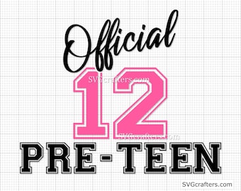 Download 12th Birthday Svg Etsy