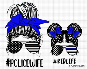 Police Wife Svg Etsy