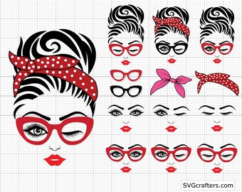 Download Women Face Svg Etsy