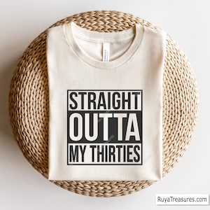Straight Outta My Thirties Svg