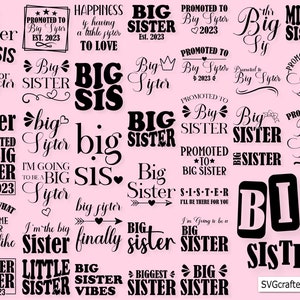 Schwester Zitate svg Bundle, Schwestern SVG, Schwester Shirt svg, Große Schwester svg, Big Sis svg, Lil Sis svg, große Schwester svg, kleine Schwester svg
