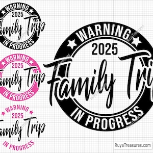 警告：家族旅行2025進行中SVG、バケーションシャツSVG、家族でのロードトリップSVG、マッチング旅行SVG、面白い旅行SVG、夏の旅行SVG