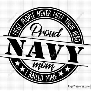 Proud Navy Mom Svg, Army Svg, Navy Wife Svg, Military Svg, Us Navy Svg, Veteran Svg, Army Mom Svg, Veterans Day Svg, Memorial Day Svg