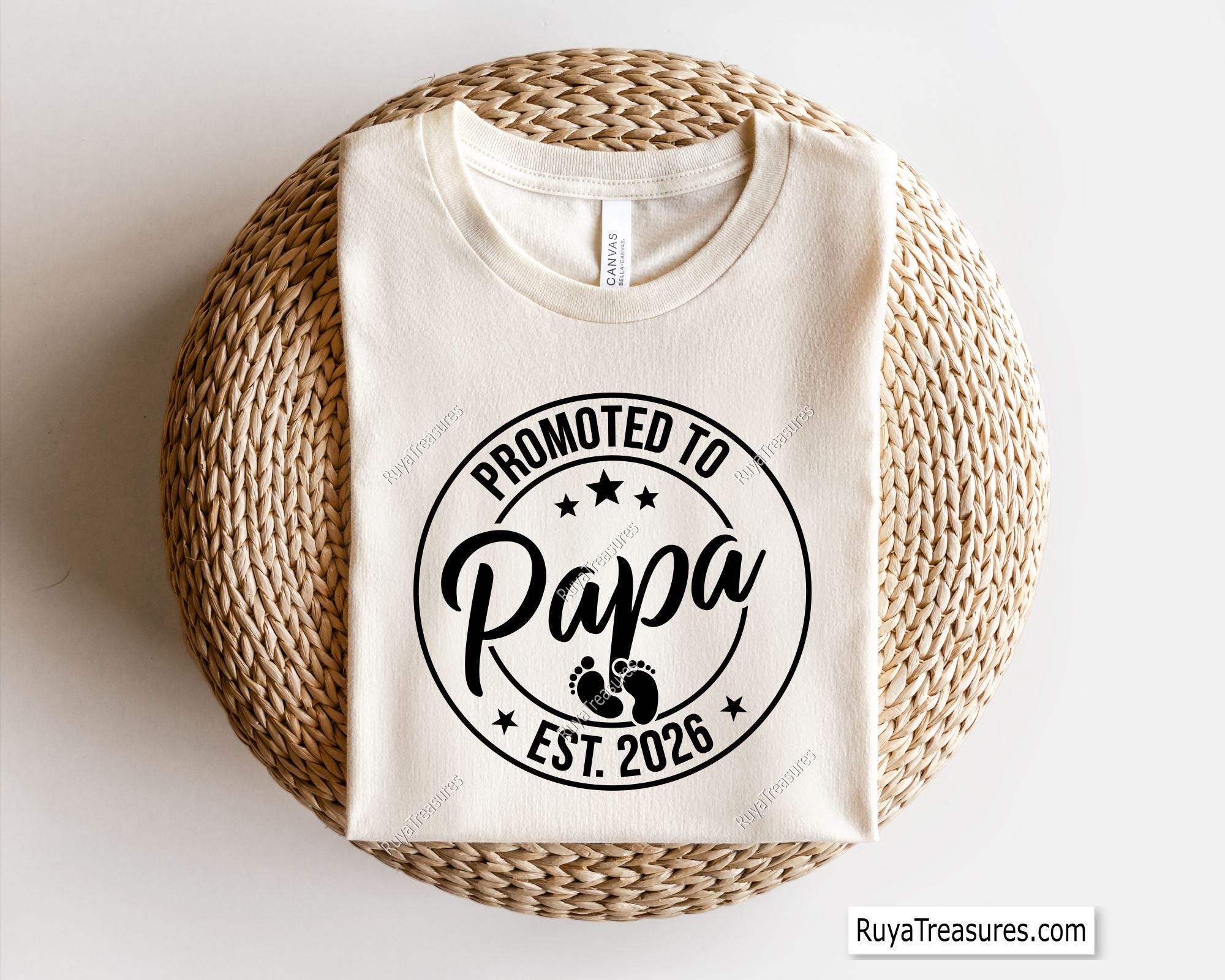 Promoted to Papa Svg, Papa Reveal Svg, Baby Announcement Svg