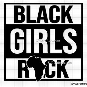 Svg de chica negra rockera, Svg de chica negra mágica, Svg de negra y educada, Svg de vidas negras importan, Svg de blm, Svg de historia negra, archivo de corte de Svg de melanina