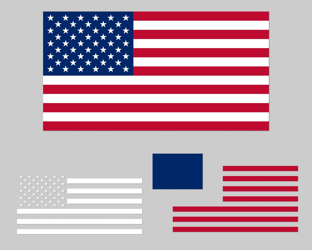レイヤー化されたアメリカ国旗SVG、アメリカ国旗SVG、アメリカ国旗PNG