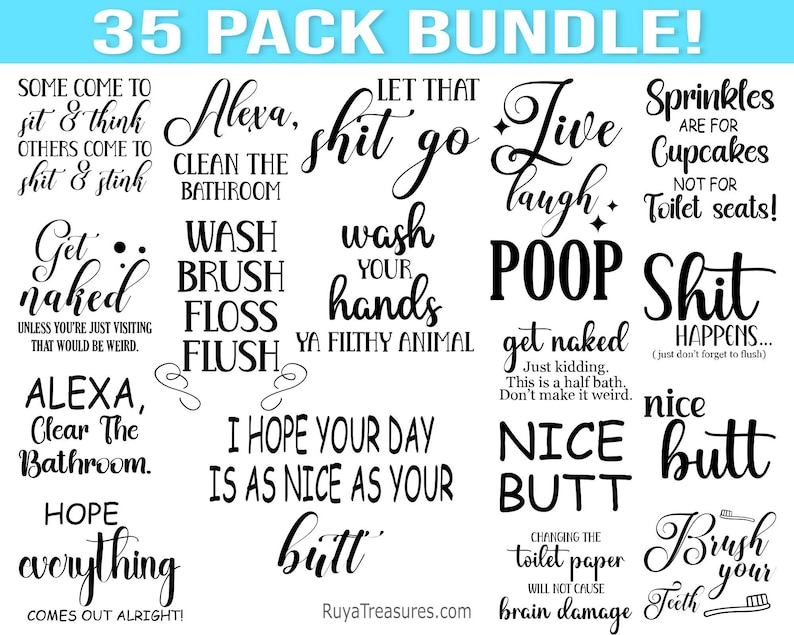 Bathroom Svg Bundle