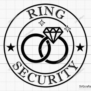 リング セキュリティ SVG、結婚式 SVG、ブライダル パーティー SVG、ウェディング パーティー SVG、リング ベアラー ピン SVG、リング ベアラー SVG、リング セキュリティ Png、結婚 SVG