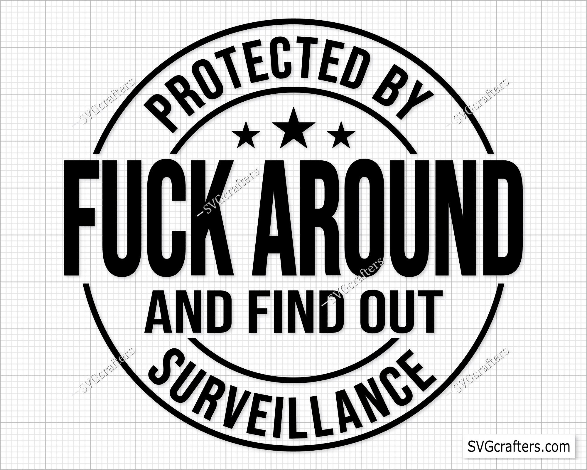 Protected by Fuck Around and Find Out Surveillance Svg Png - Etsy