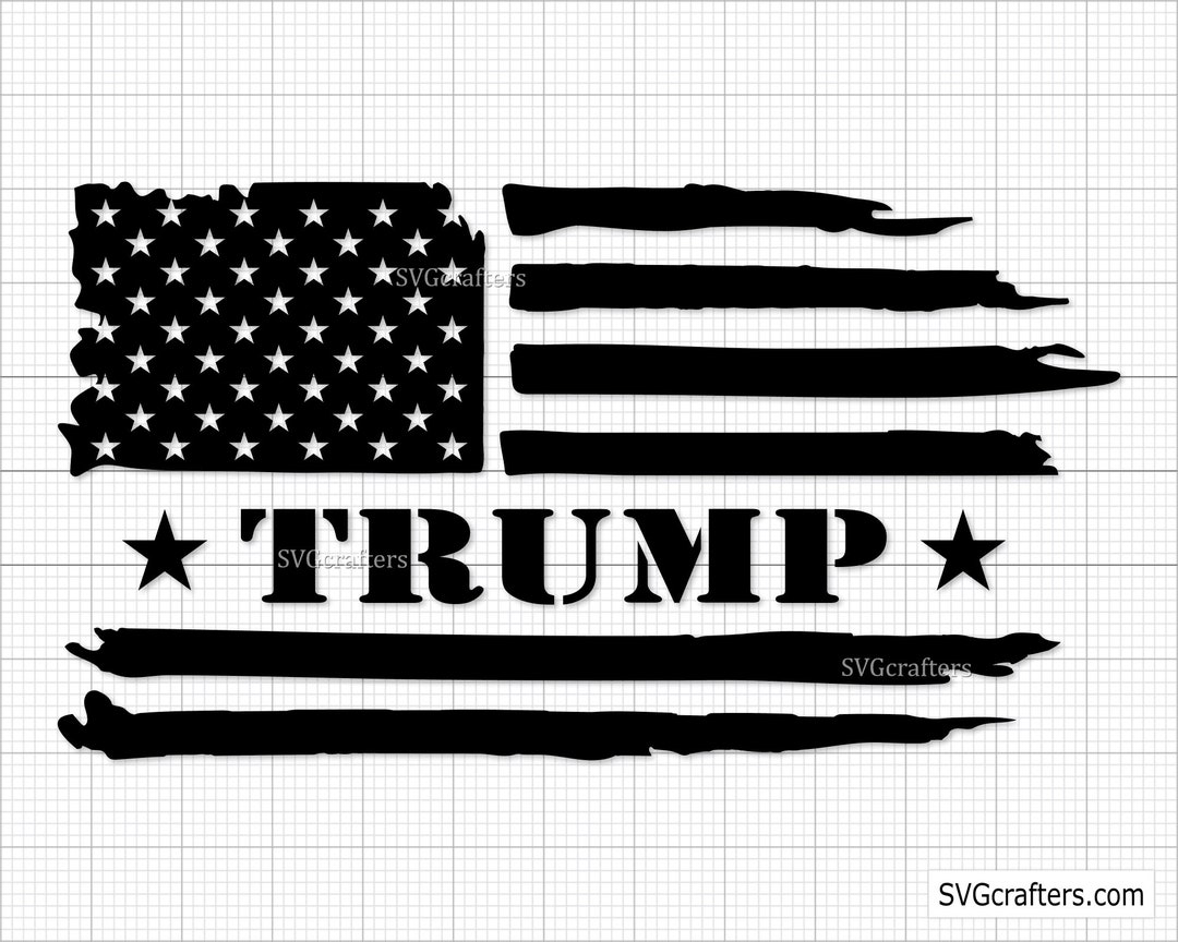 Trump Svg, Trump 2024 Svg Png, Trump Flag Png, July 4th Svg, Distressed