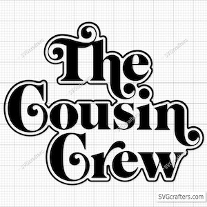 Cousin svg, Cousin Crew svg, Cousins svg, Novo na equipe, Cousin Squad svg, Cousin Crew png - Cricut e Silhouette