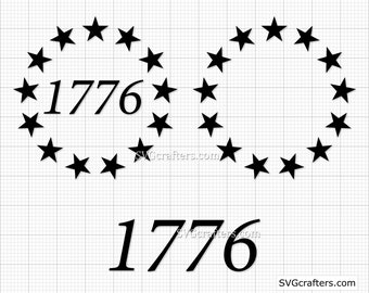 Svg Betsy Ross, 1776 svg, drapeau américain SVG, svg du 4 juillet, svg patriotique, 2e amendement svg, drapeau de Betsy ross - imprimable, Cricut & Silhouette