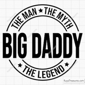 Papá Grande El Hombre El Mito La Leyenda Svg, Padre Svg, Papá Svg, Cita de Papá Svg, Papá Grande Png, Papá Divertido Svg, Regalo para Papá Svg, Día del Padre