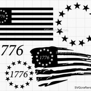 Betsy Ross svg, 1776 svg, American Flag SVG, 4th july svg, patriotic svg, 2nd amendment svg, betsy ross flag- Printable, Cricut & Silhouette