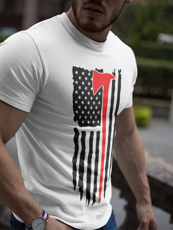 Firefighter Est 2019 Us Red Line Flag Gift T-Shirt Firefighter Est 2019 Us Red Line Flag Gift T-Shirt