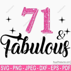 71e verjaardag Svg Png, 71e Svg, Aged to Perfection Svg, 71 and Fabulous Svg, Vintage 1954 Svg - afdrukbare, Cricut & Silhouette Cut-bestanden