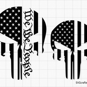 Punisher We The People svg, Punisher svg, Punisher skull svg, sugar skull svg, the punisher svg - Printable, Cricut & Silhouette
