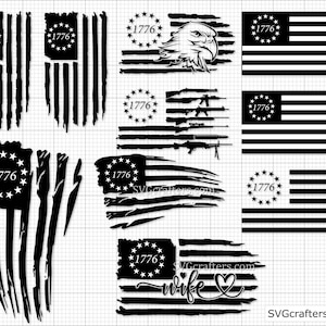 Betsy Ross svg, 1776 svg, Bandeira americana SVG, 4 de julho svg, patriótico svg, 2ª emenda svg, bandeira betsy ross - Imprimível, Cricut e Silhouette