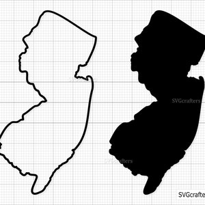 New Jersey Map Svg, New Jersey Police, New Jersey State Svg, New Jersey ...