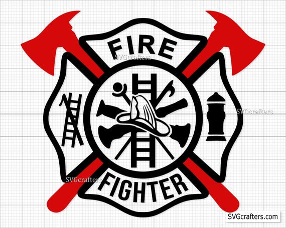 Fire Dept svg Firefighter svg Maltese Cross svg fireman 