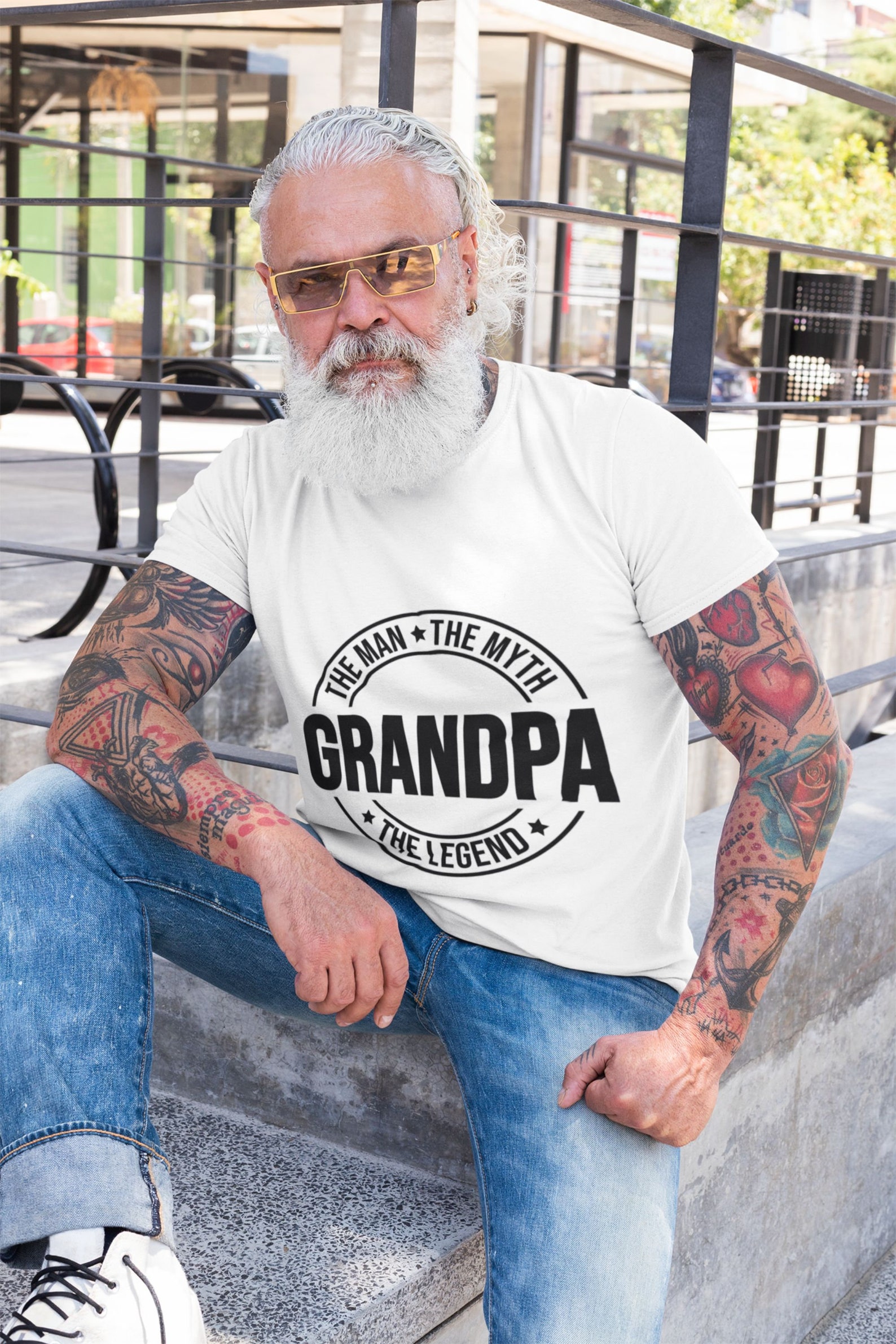 Grandpa the Man the Myth the Legend Svg Grandpa Svg - Etsy