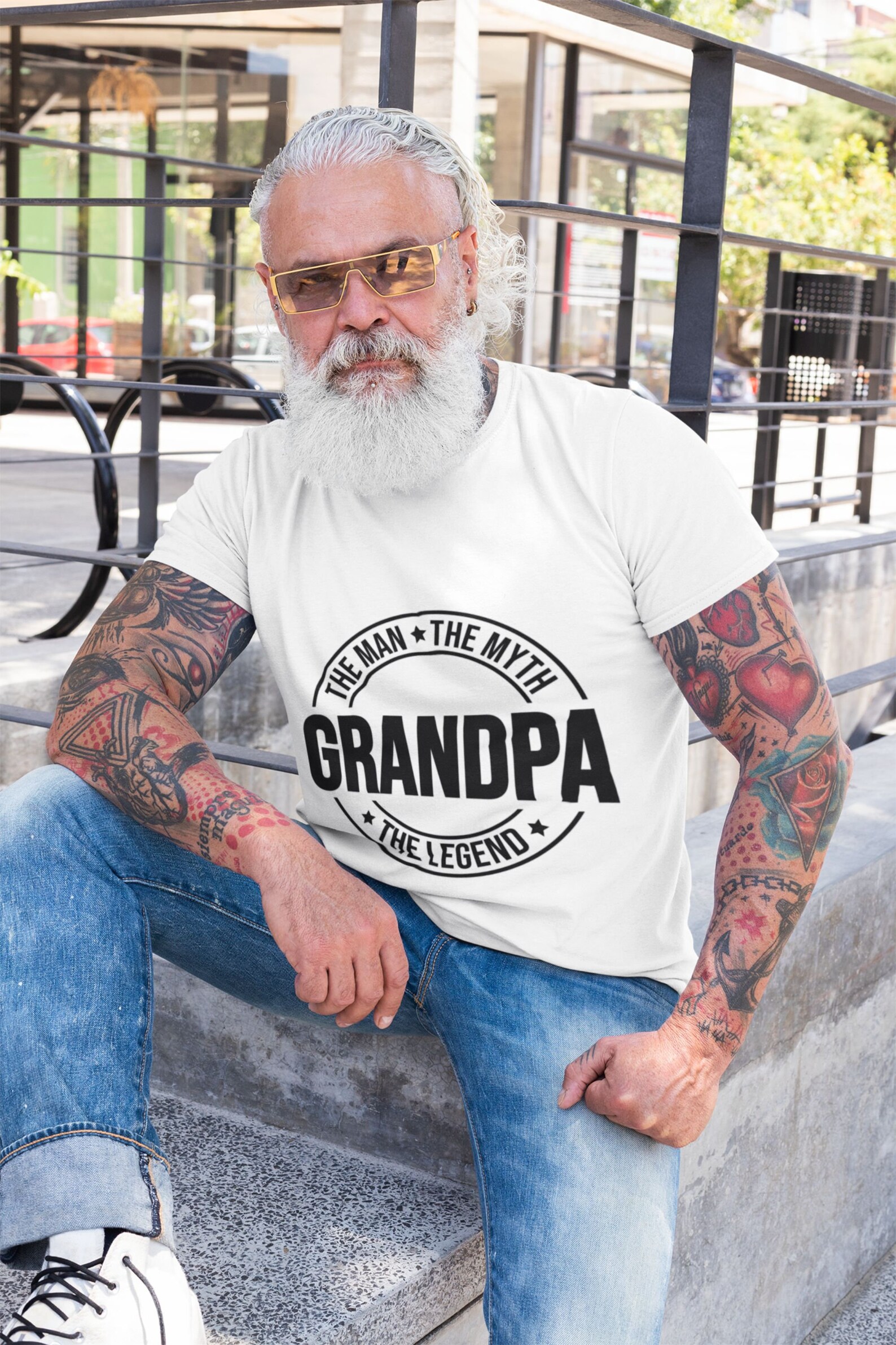 Grandpa the Man the Myth the Legend Svg Grandpa Svg - Etsy