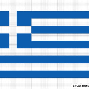 Drapeau de la Grèce svg, svg grec, drapeau de la Grèce couper fichier, clipart drapeau de la Grèce, vecteur de drapeau de la Grèce, drapeau grec svg - imprimable, Cricut & Silhouette