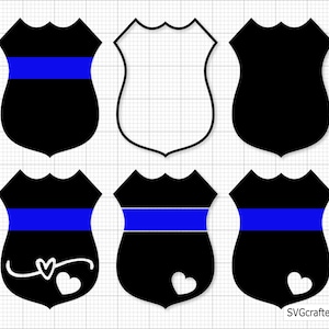 Police badge Svg Png, Police svg, Back the blue svg, Thin blue line svg, Police officer svg, Police wife svg- Printable, Cricut & Silhouette