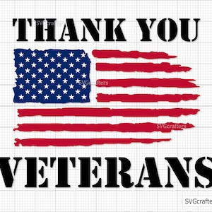 Thank You Veterans svg, Military svg, patriotic svg, veteran png, soldier svg, army svg, veterans day svg - Printable, Cricut & Silhouette