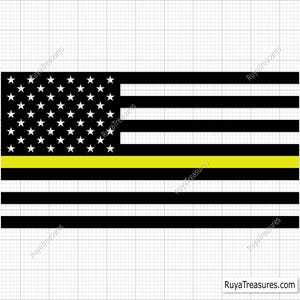 Thin Yellow Line Svg, 911 verzender Svg, Thin Gold Line Svg, verzending Svg, EMS Svg, 911 Svg, First Responder Svg, openbare veiligheid Svg